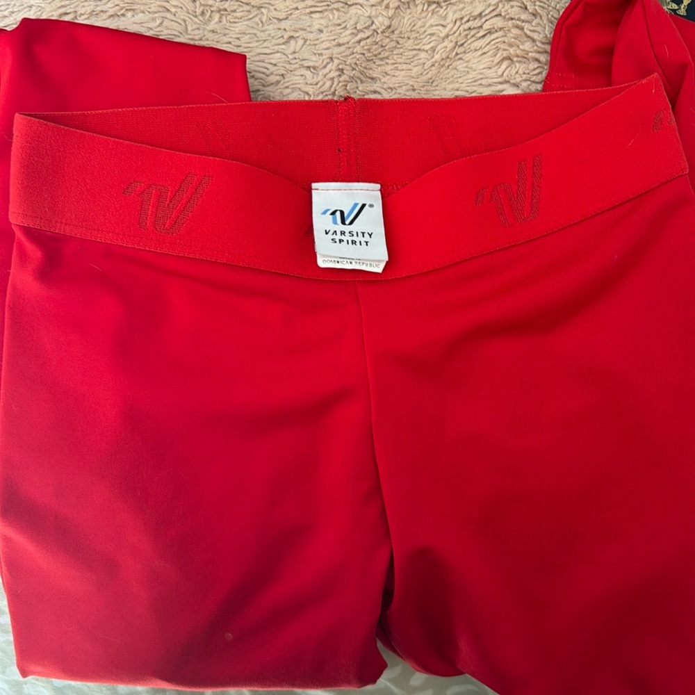 Varsity Spirit Red leggings